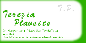 terezia plavsits business card